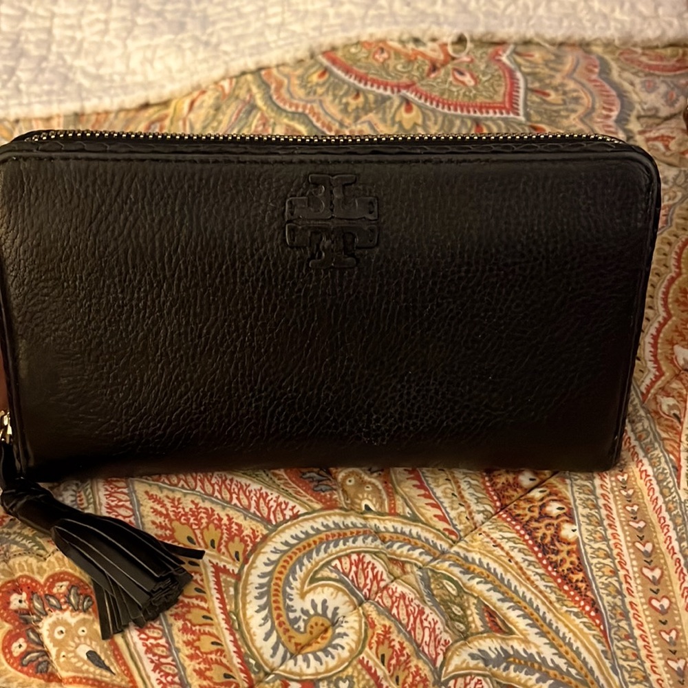 Tory Burch Black McGraw Wallet